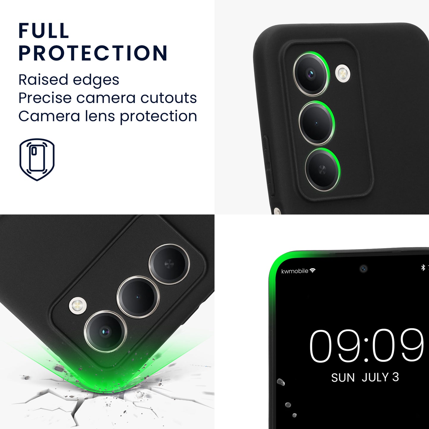 kwmobile Phone Case for Xiaomi Redmi 15 5G - Soft Silicone Case - Protective Cover