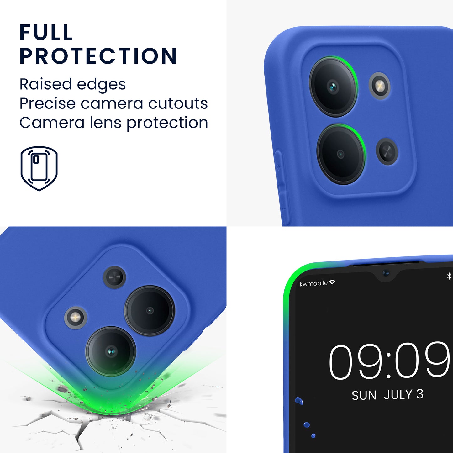 kwmobile Phone Case for Xiaomi Redmi 15C 5G - Soft Silicone Case - Protective Cover