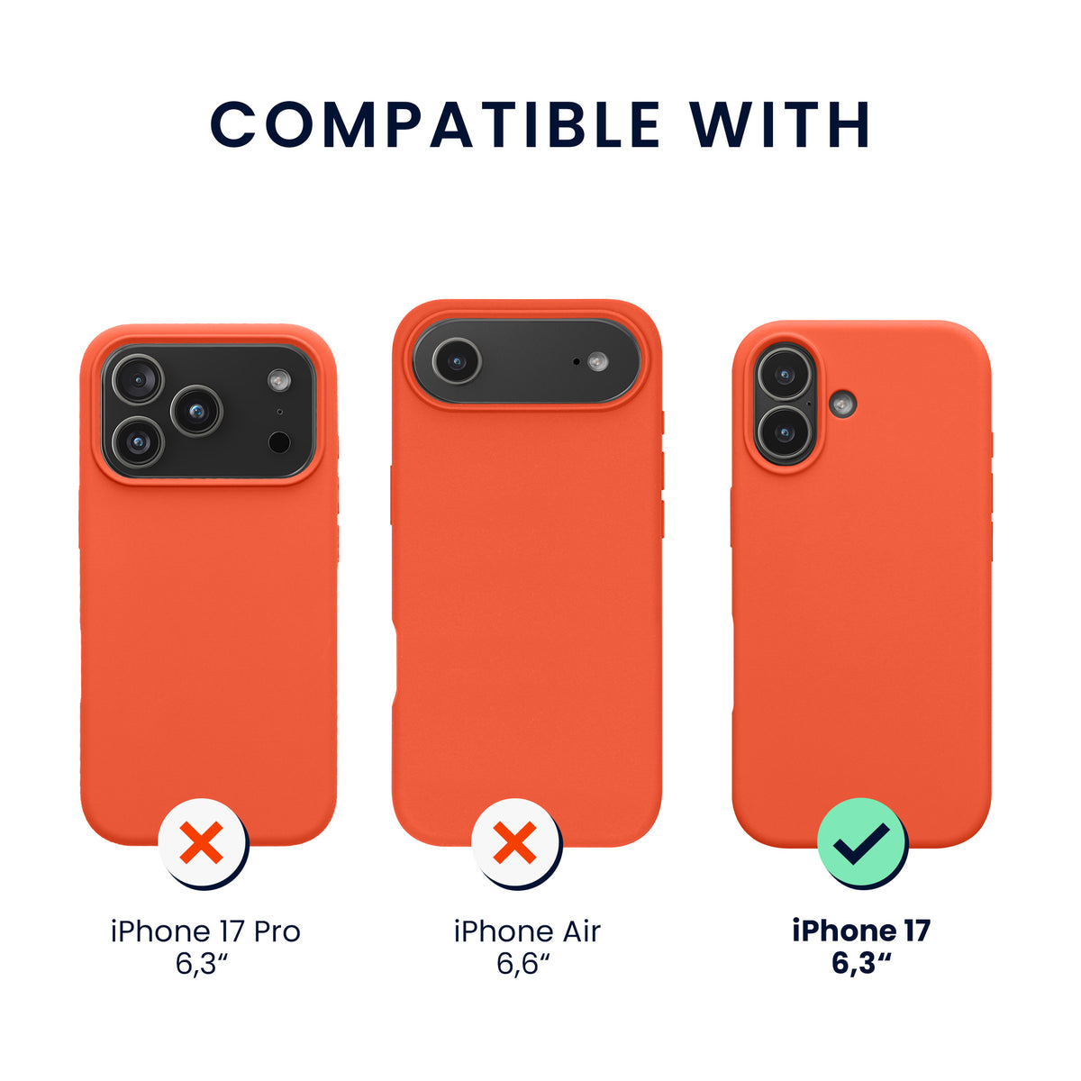 kwmobile Hülle iPhone 17 Leuchtende Koralle