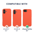 kwmobile Hülle iPhone 17e / 16e Leuchtende Koralle