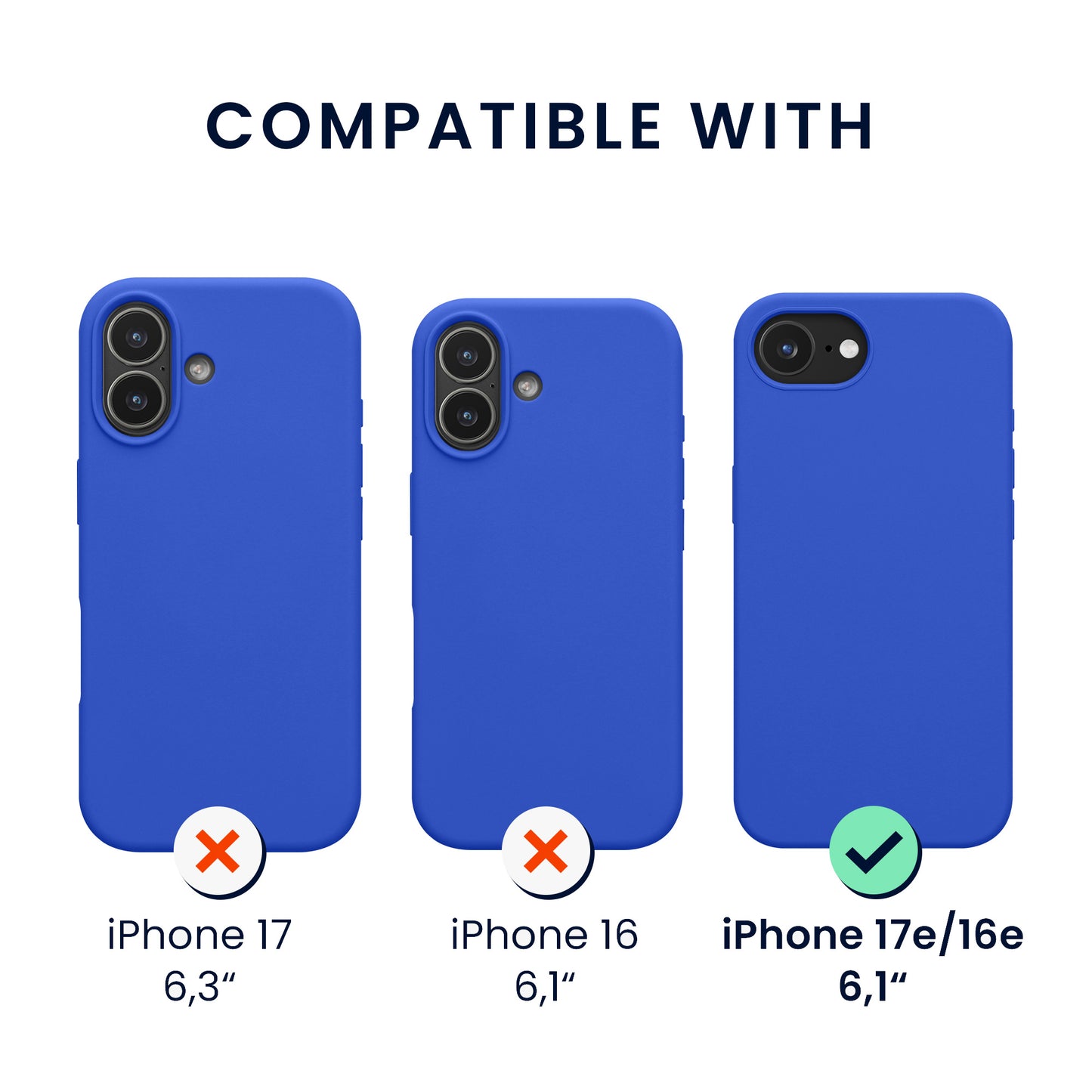 kwmobile Hülle iPhone 17e / 16e Baltik Blau