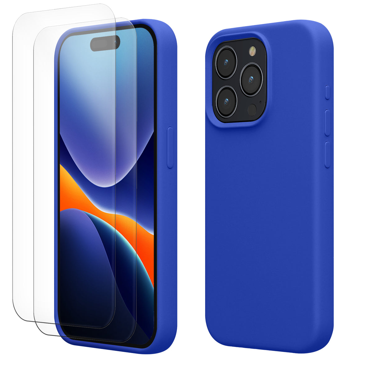 kwmobile Hülle iPhone 15 Pro Baltik Blau