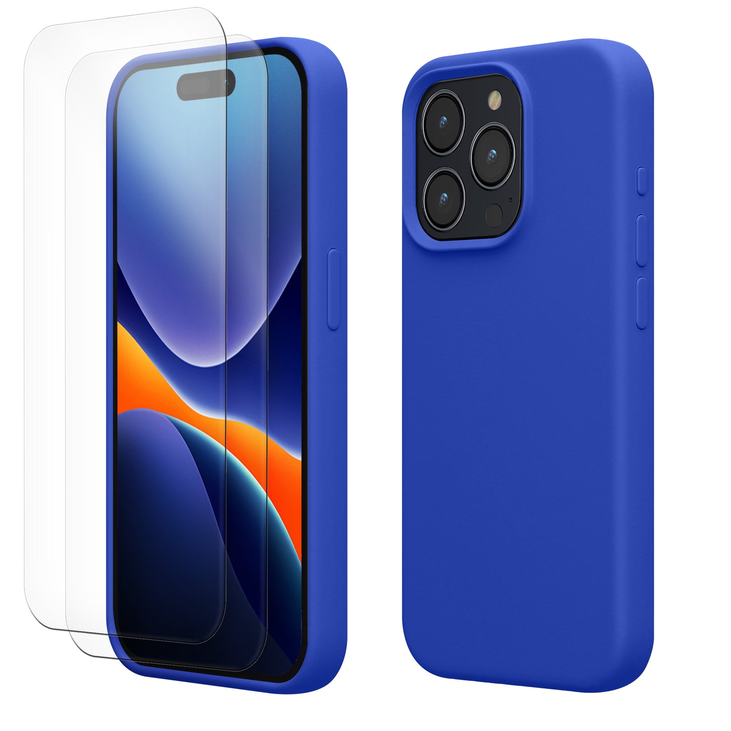 kwmobile Hülle iPhone 15 Pro Baltik Blau