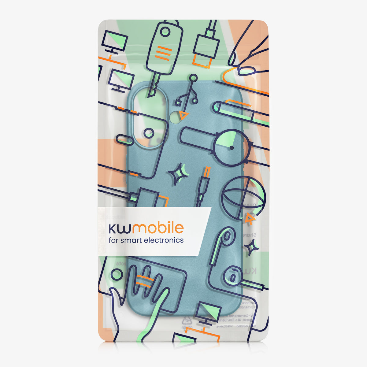 iPhone 17 Silikon Handyhülle metallisch KWM0000216F002C