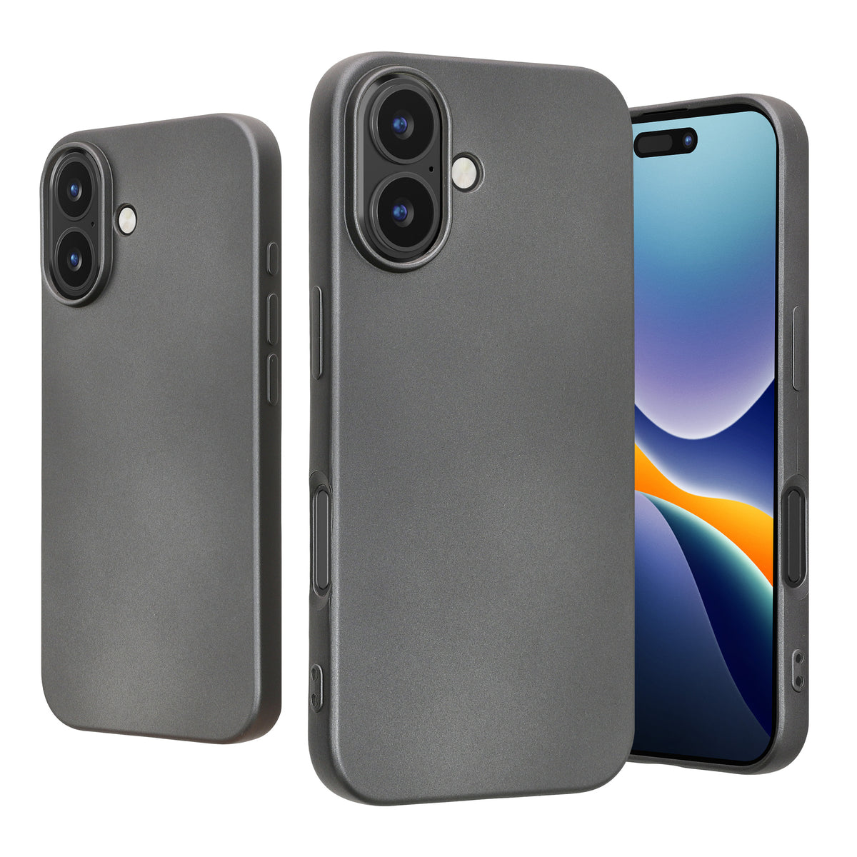 iPhone 17 Silikon Handyhülle metallisch KWM0000216F003C