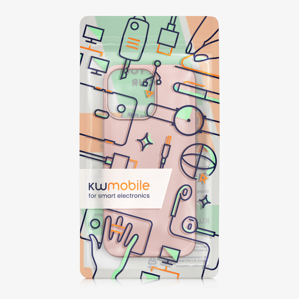 iPhone 16 Pro Max Silikon Handyhülle metallisch KWM0000216K001C