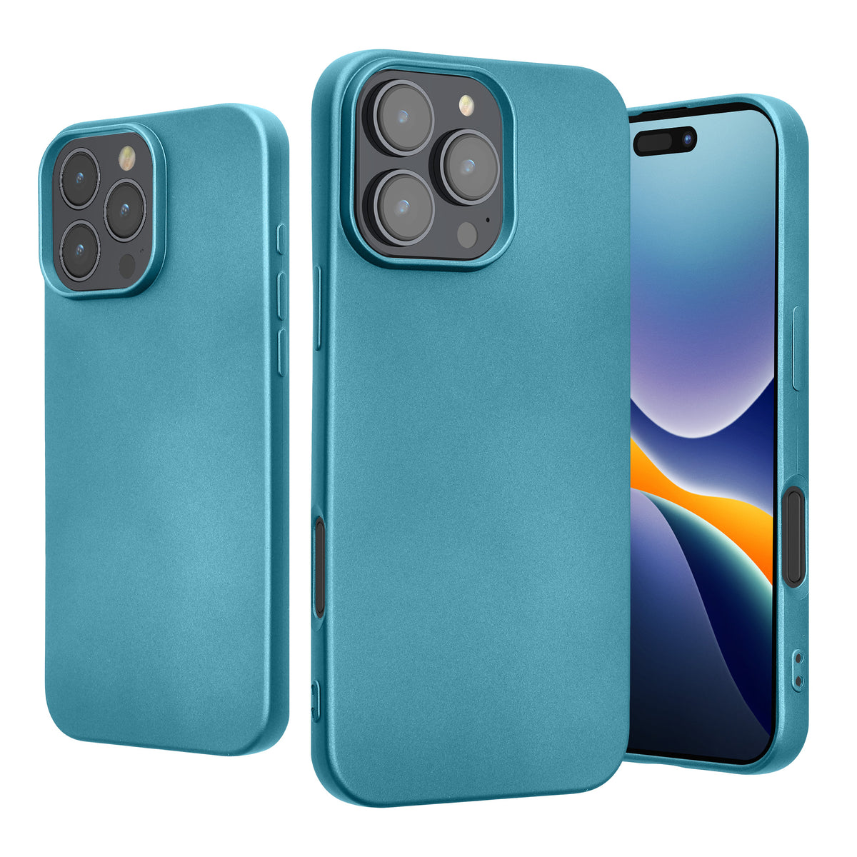 iPhone 16 Pro Max Silikon Handyhülle metallisch KWM0000216K002C