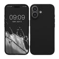 iPhone 17 Silikon Handyhülle Schwarz matt