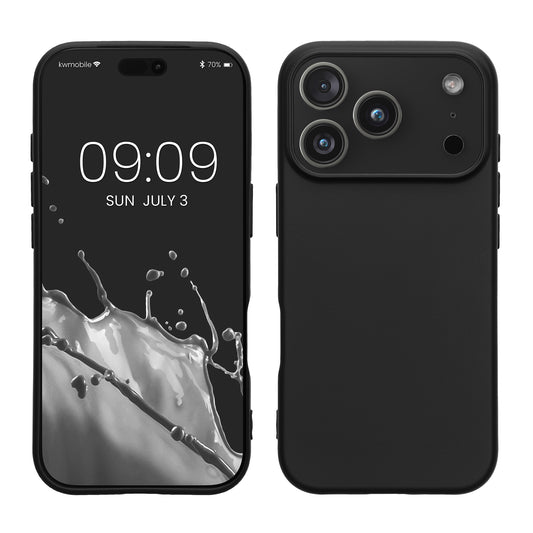 iPhone 18 Pro Max / iPhone 17 Pro Max Silikon Handyhülle Schwarz matt
