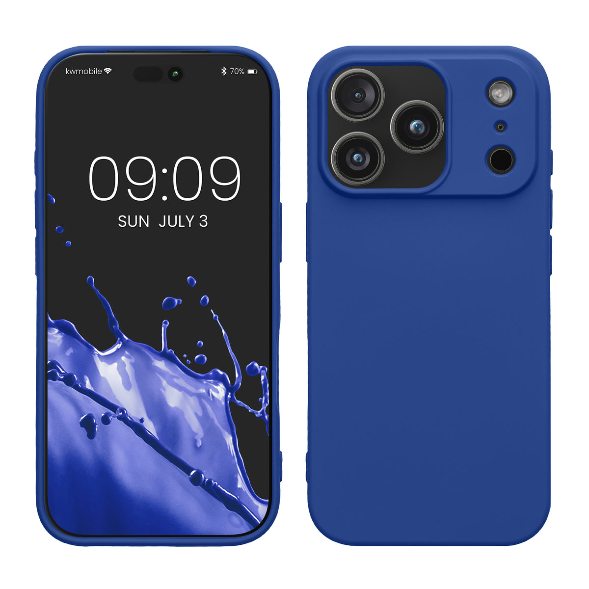 iPhone 18 Pro Max / iPhone 17 Pro Max Silikon Handyhülle Baltik Blau