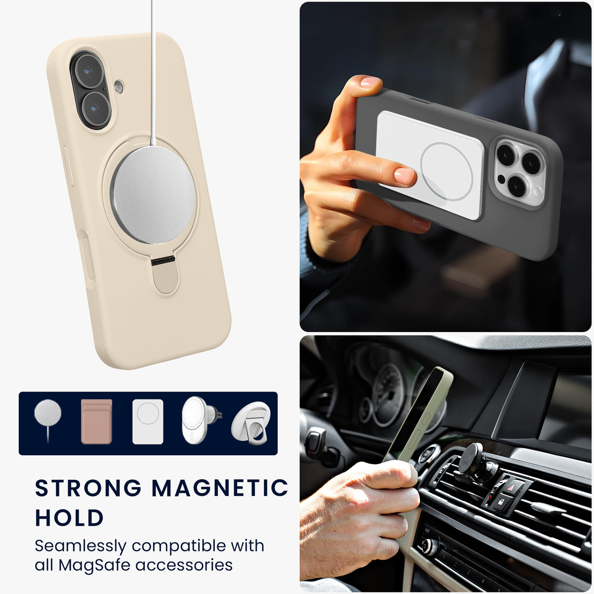 iPhone 17 Handyhülle mit MagSafe mit Ständer KWM0000216R003C