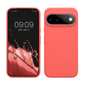 kwmobile Handyhülle für Google Pixel 11 Pro XL Hülle - Case Silikon - Kabelloses Laden - Schutzhülle Cover in Neon Koralle