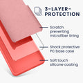 kwmobile Handyhülle für Google Pixel 11 Pro XL Hülle - Case Silikon - Kabelloses Laden - Schutzhülle Cover in Neon Koralle