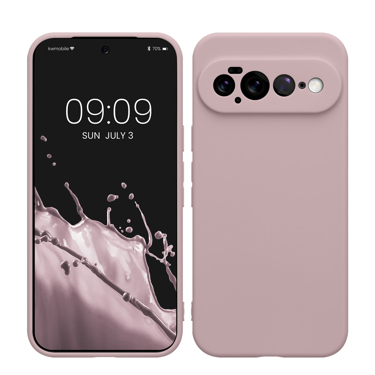 Google Pixel 11 Pro XL Silikon Handyhülle Nude Lilac
