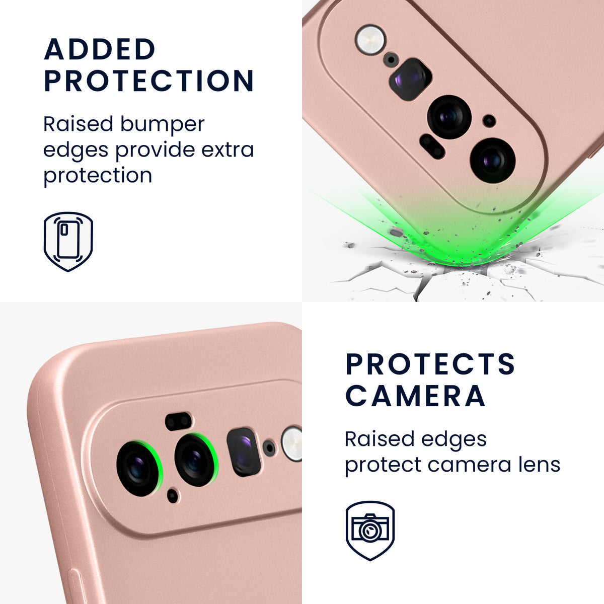 Google Pixel 11 Silikon Handyhülle metallisch KWM0000217W002C