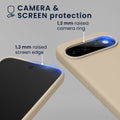 kwmobile Hülle kompatibel mit Google Pixel 11 / Pixel 11 Pro Hülle - magnetisches Silikon Case kompatibel mit MagSafe - Cover gummiert Creme matt Creme matt