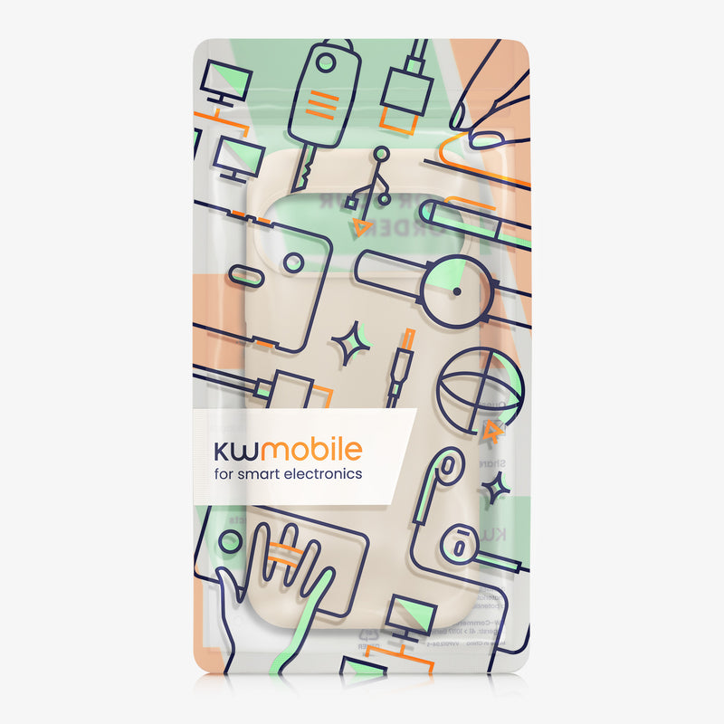 kwmobile Hülle kompatibel mit Google Pixel 11 / Pixel 11 Pro Hülle - magnetisches Silikon Case kompatibel mit MagSafe - Cover gummiert Creme matt Creme matt