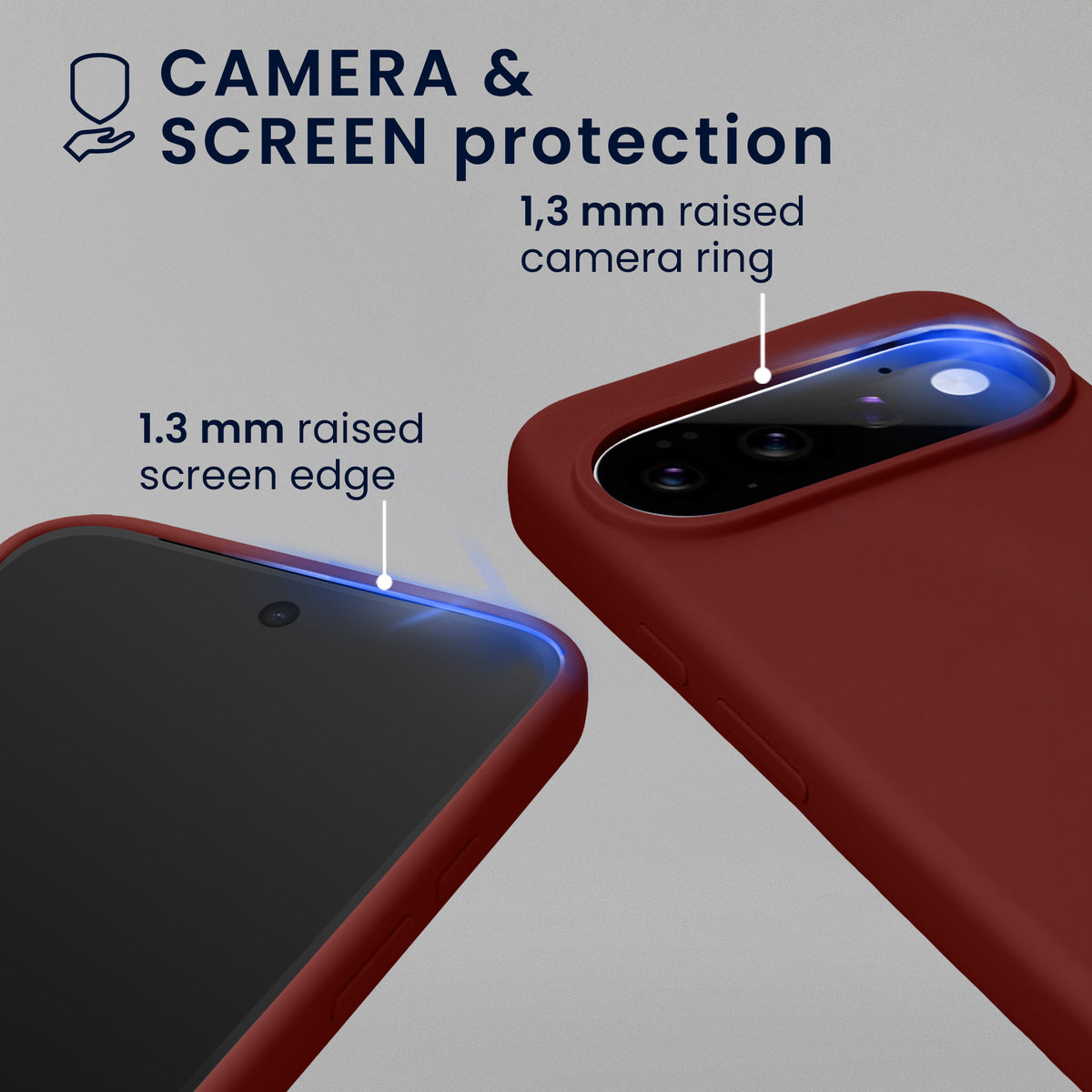 kwmobile Hülle kompatibel mit Google Pixel 11 / Pixel 11 Pro Hülle - magnetisches Silikon Case kompatibel mit MagSafe - Cover gummiert Tawny Red Tawny Red