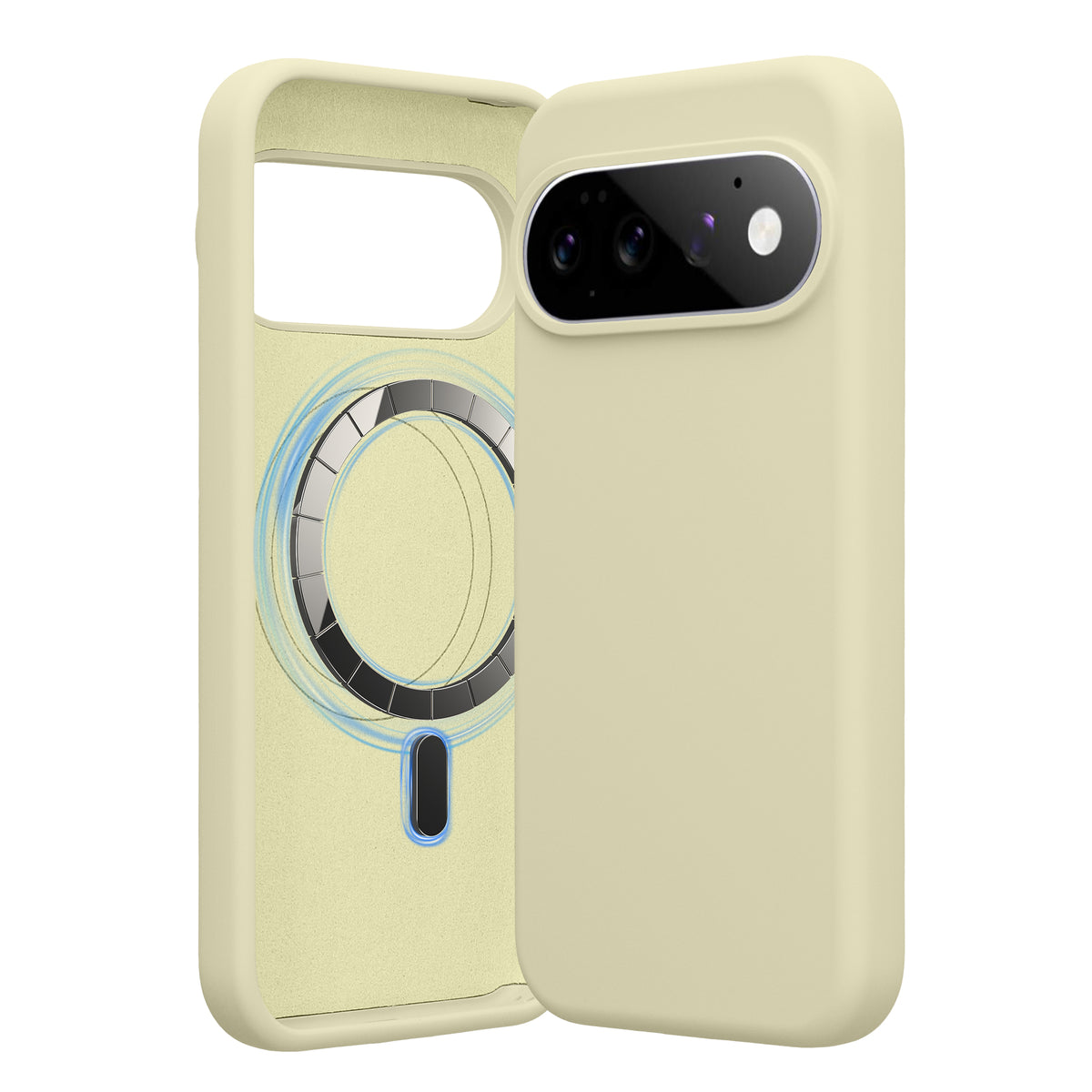 kwmobile Hülle kompatibel mit Google Pixel 11 / Pixel 11 Pro Hülle - magnetisches Silikon Case kompatibel mit MagSafe - Cover gummiert Pistaziengrün Pistaziengrün