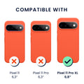 Google Pixel 11 Pro XL Silikon Handyhülle Neon Koralle KWM0000217Y005C