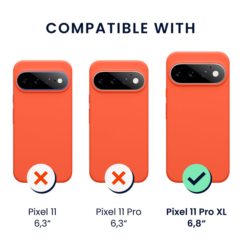Google Pixel 11 Pro XL Silikon Handyhülle Neon Koralle KWM0000217Y005C