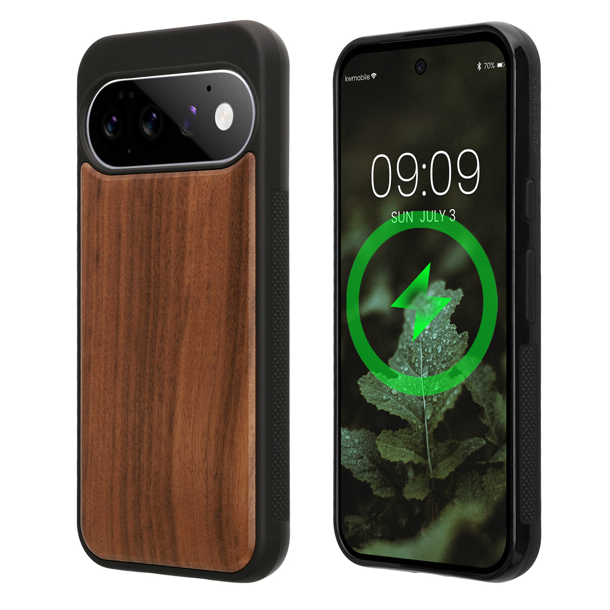 Google Pixel 11 Pro XL Holz Handyhülle mit MagSafe Dunkelbraun KWM0000218E001C