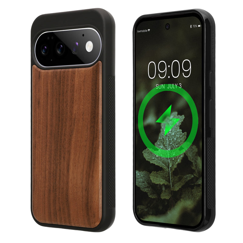 Google Pixel 11 Pro XL Holz Handyhülle mit MagSafe Dunkelbraun KWM0000218E001C