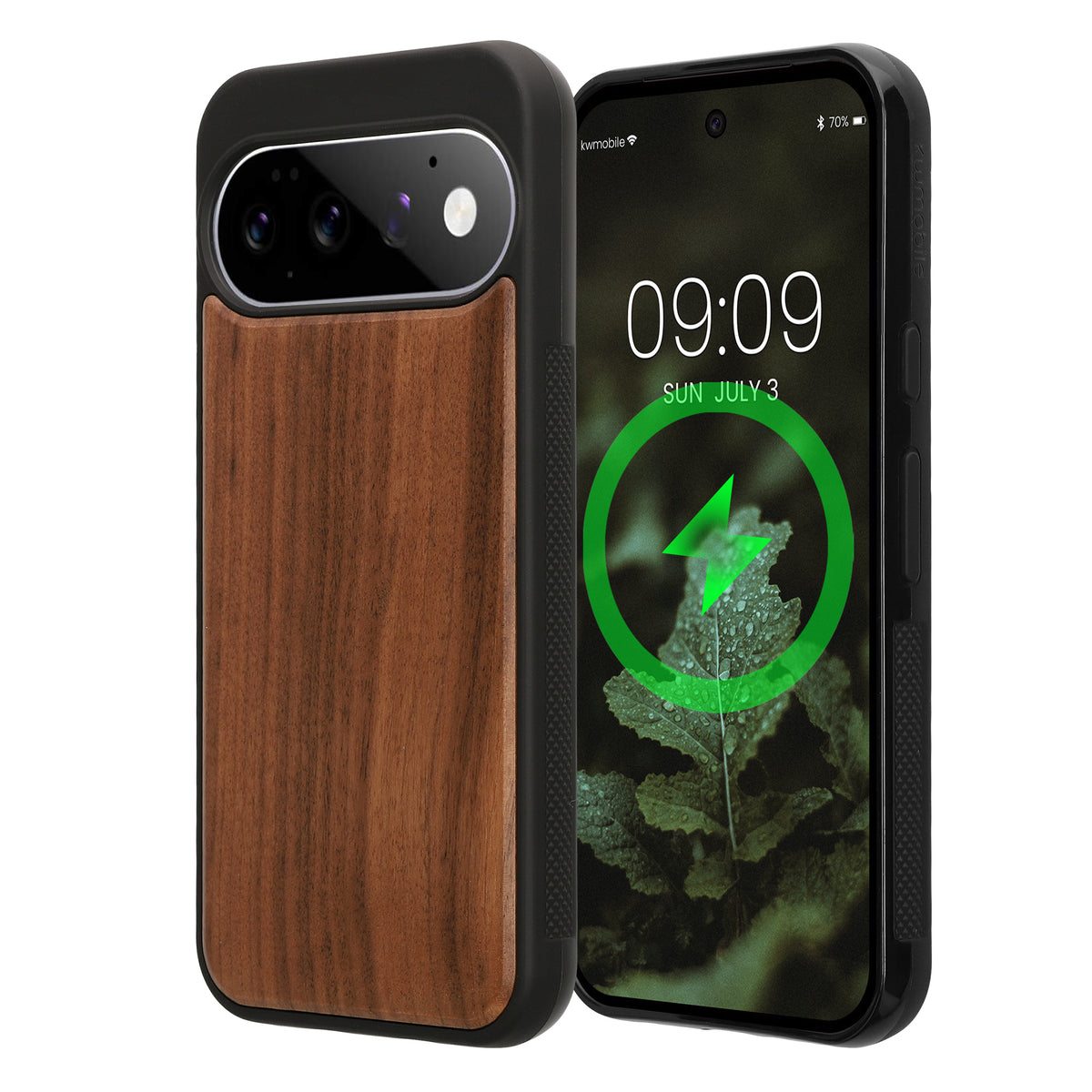 Google Pixel 11 Pro XL Holz Handyhülle mit MagSafe Dunkelbraun