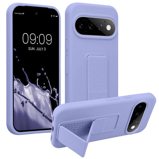 Google Pixel 11 Silicone Phone Case with Finger Holder with Stand