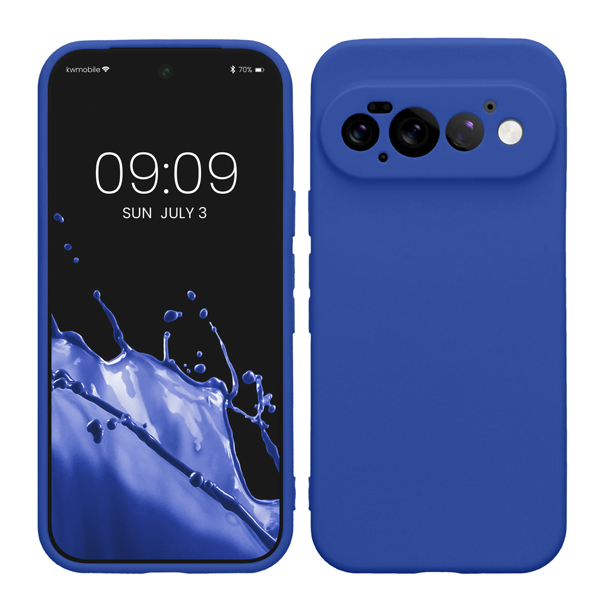kwmobile Handyhülle für Google Pixel 11 Pro Hülle - weiches Handy Silikon Case - Schutzhülle Cover - Baltik Blau Baltik Blau