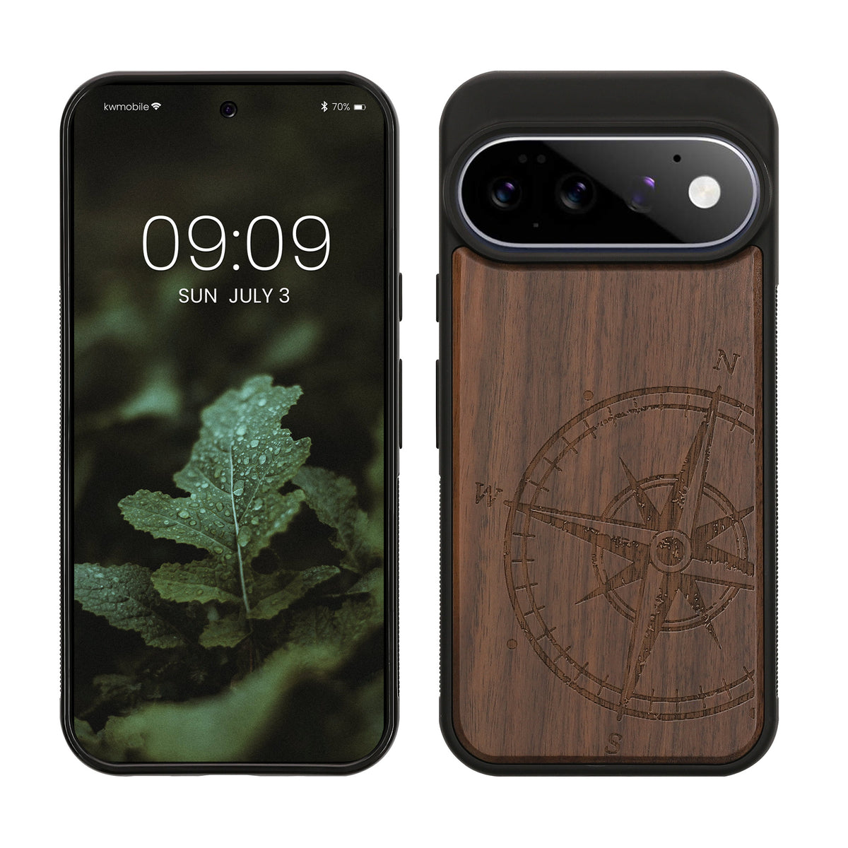 Google Pixel 11 Pro Holz Handyhülle mit TPU Bumper