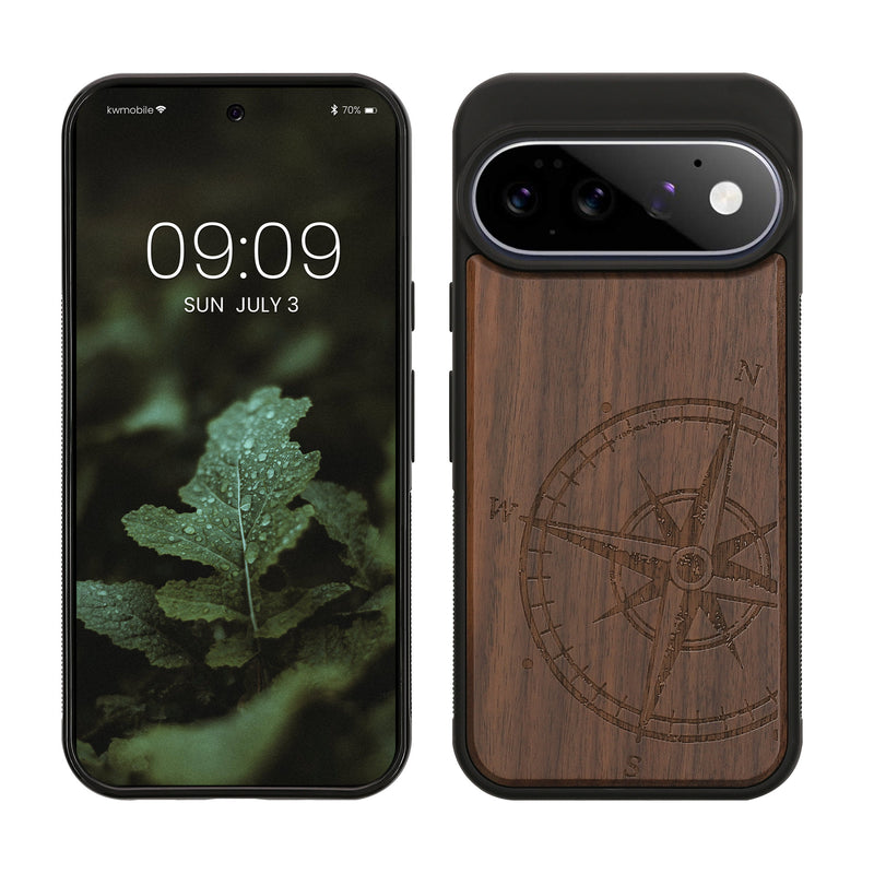 Google Pixel 11 Pro Holz Handyhülle mit TPU Bumper