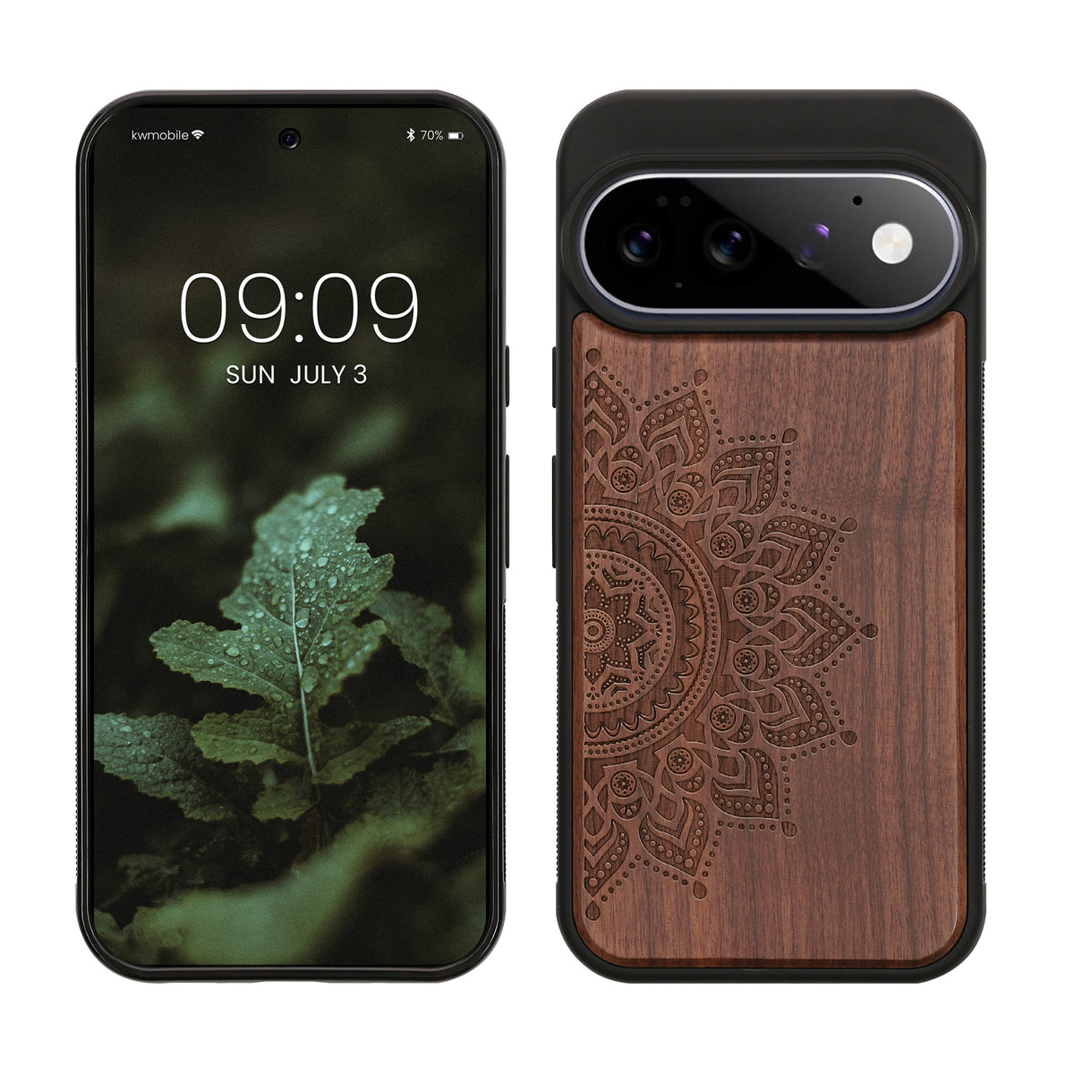 Google Pixel 11 Pro Holz Handyhülle mit TPU Bumper