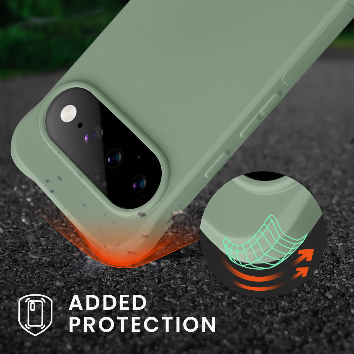 kwmobile Necklace Case Pixel 11 Pro Graugrün