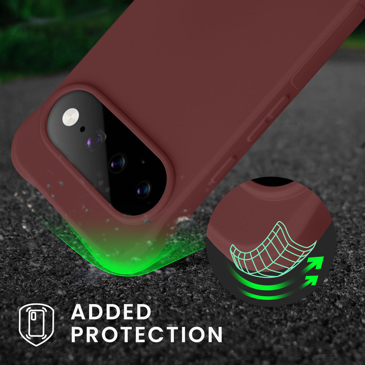 kwmobile Necklace Case Pixel 11 Pro Bordeaux Violett