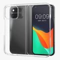 kwmobile Hülle kompatibel mit Google Pixel 11 Pro Fold Case - Faltbare Handyhülle mit Rahmen - Robustes Cover in Transparent Transparent