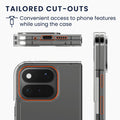 kwmobile Hülle kompatibel mit Google Pixel 11 Pro Fold Case - Faltbare Handyhülle mit Rahmen - Robustes Cover in Transparent Transparent