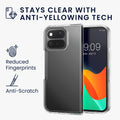 kwmobile Hülle kompatibel mit Google Pixel 11 Pro Fold Case - Faltbare Handyhülle mit Rahmen - Robustes Cover in Transparent Transparent