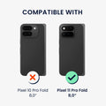 kwmobile 3x Displayschutzfolie kompatibel mit Google Pixel 11 Pro Fold Folie - klare Schutzfolien Set in transparent Transparent