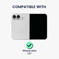 kwmobile Flip Hardcase kompatibel mit Apple iPhone Ultra - Hülle für Foldable Handy - Handyhülle in Schwarz Schwarz