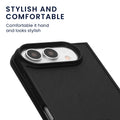 kwmobile Flip Hardcase kompatibel mit Apple iPhone Ultra - Hülle für Foldable Handy - Handyhülle in Schwarz Schwarz