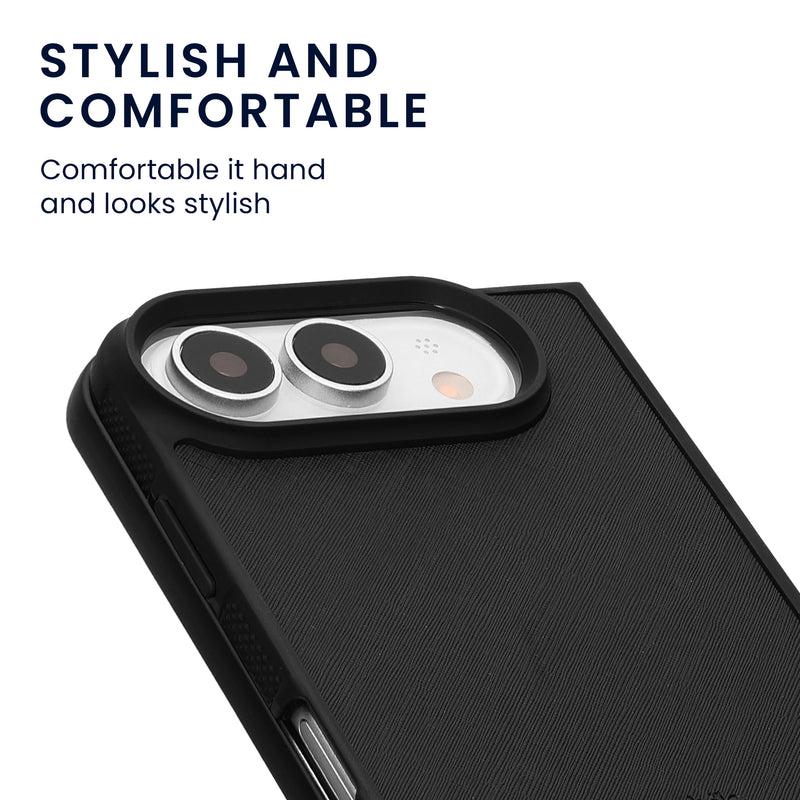kwmobile Flip Hardcase kompatibel mit Apple iPhone Ultra - Hülle für Foldable Handy - Handyhülle in Schwarz Schwarz