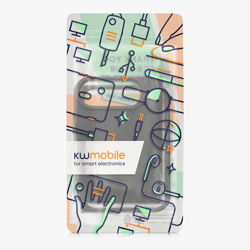 kwmobile Flip Hardcase kompatibel mit Apple iPhone Ultra - Hülle für Foldable Handy - Handyhülle in Schwarz Schwarz