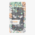 kwmobile Hülle kompatibel mit Apple iPhone 14 - Handyhülle Silikon Case - Don't touch my Phone Weiß Schwarz Weiß  [dsg01]