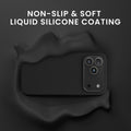 kwmobile Handyhülle mit 2x Displayschutzfolien kompatibel mit Apple iPhone 17 Pro Max Hülle - Screen Protector aus gehärtetem Glas - kabelloses Laden - Schwarz Schwarz
