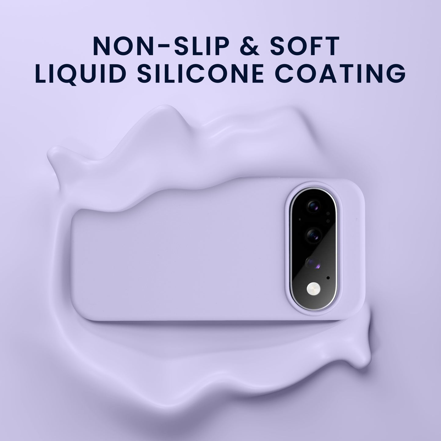 kwmobile Handyhülle mit 2x Displayschutzfolien kompatibel mit Google Pixel 11 Pro XL Hülle - Screen Protector aus gehärtetem Glas - kabelloses Laden - Lavendel Lavendel