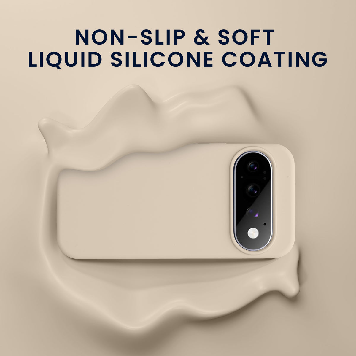 kwmobile Handyhülle mit 2x Displayschutzfolien kompatibel mit Google Pixel 11 Pro XL Hülle - Screen Protector aus gehärtetem Glas - kabelloses Laden - Creme matt Creme matt
