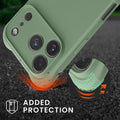 kwmobile Necklace Case kompatibel mit Apple iPhone 17 Pro Hülle - Cover mit Kordel zum Umhängen - Silikon Schutzhülle Graugrün Graugrün
