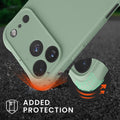 kwmobile Necklace Case kompatibel mit Apple iPhone 17 Pro Max Hülle - Cover mit Kordel zum Umhängen - Silikon Schutzhülle Graugrün Graugrün