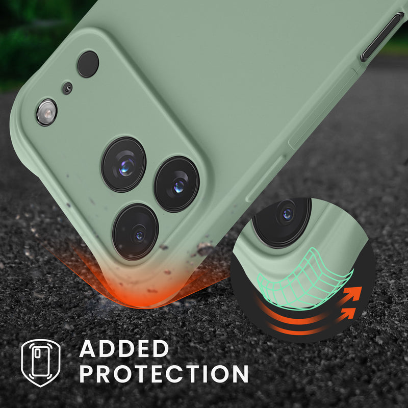 kwmobile Necklace Case kompatibel mit Apple iPhone 17 Pro Max Hülle - Cover mit Kordel zum Umhängen - Silikon Schutzhülle Graugrün Graugrün